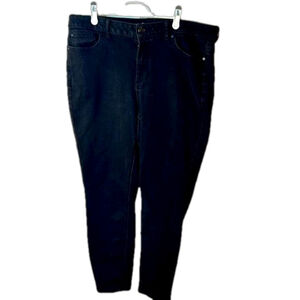 Addition Elle Black Denim Ankle Length Jeans Size 16